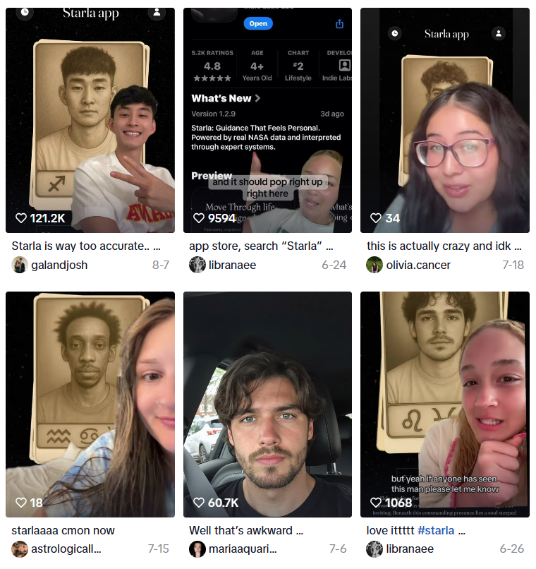 《Starla》在TikTok上UGC内容，图源：TikTok.png